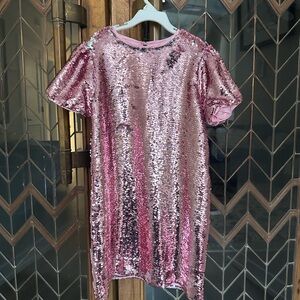 Bardot Junior Pink Sequin Dress Size 10. NWT